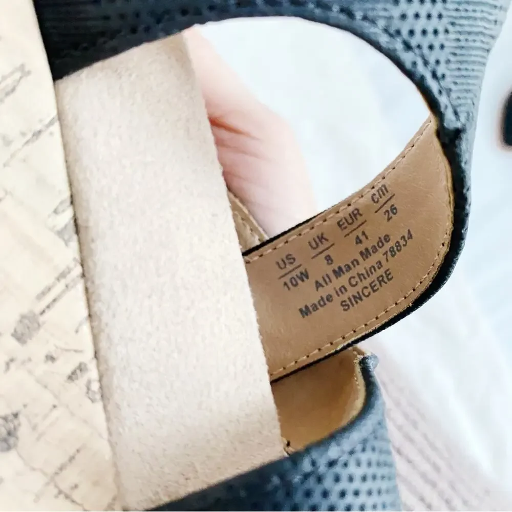 BOGO Life Stride Sincere Wedge Sandal Size 10W New